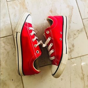 Red Converse Thick Canvas